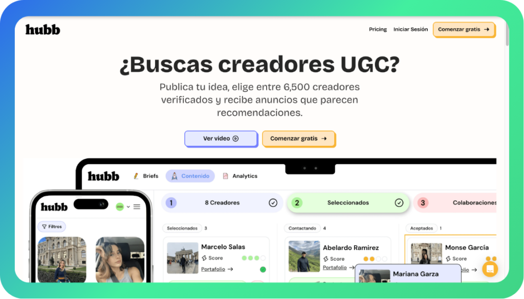HUBB agencia influencers